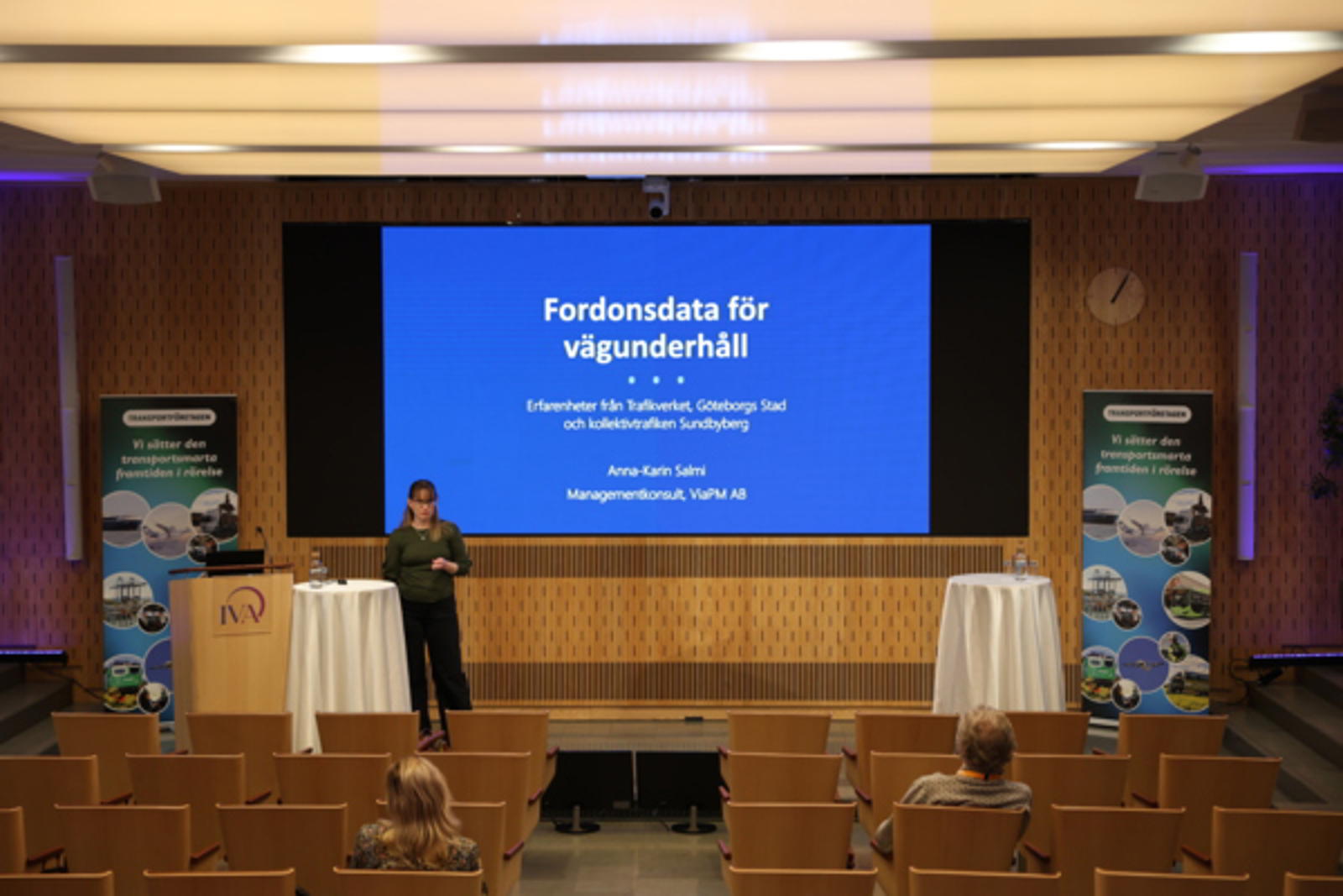 Kan digitaliseringen göra vinteväghållningen effektivare? Det tror i alla fall Anna-Karin Salmi, ViaPM, som berättade om Trafikverkets innovationsprojekt Digital Vinter